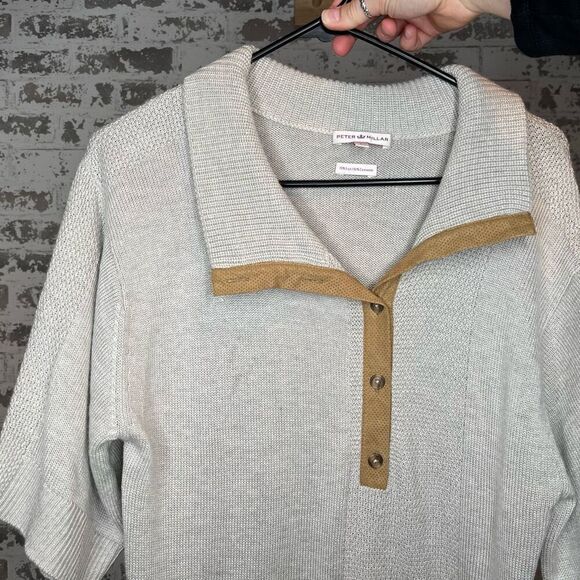 Peter Millar | women cashmere silk blend collared knit top - Picture 1 of 10